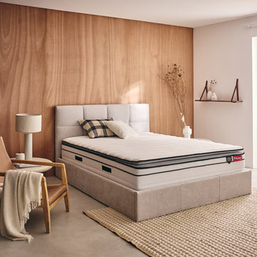 Matelas à ressorts ensachés et mousse mémoire de forme HD avec surmatelas intégré - HULTIMATE PLUS 32 cm