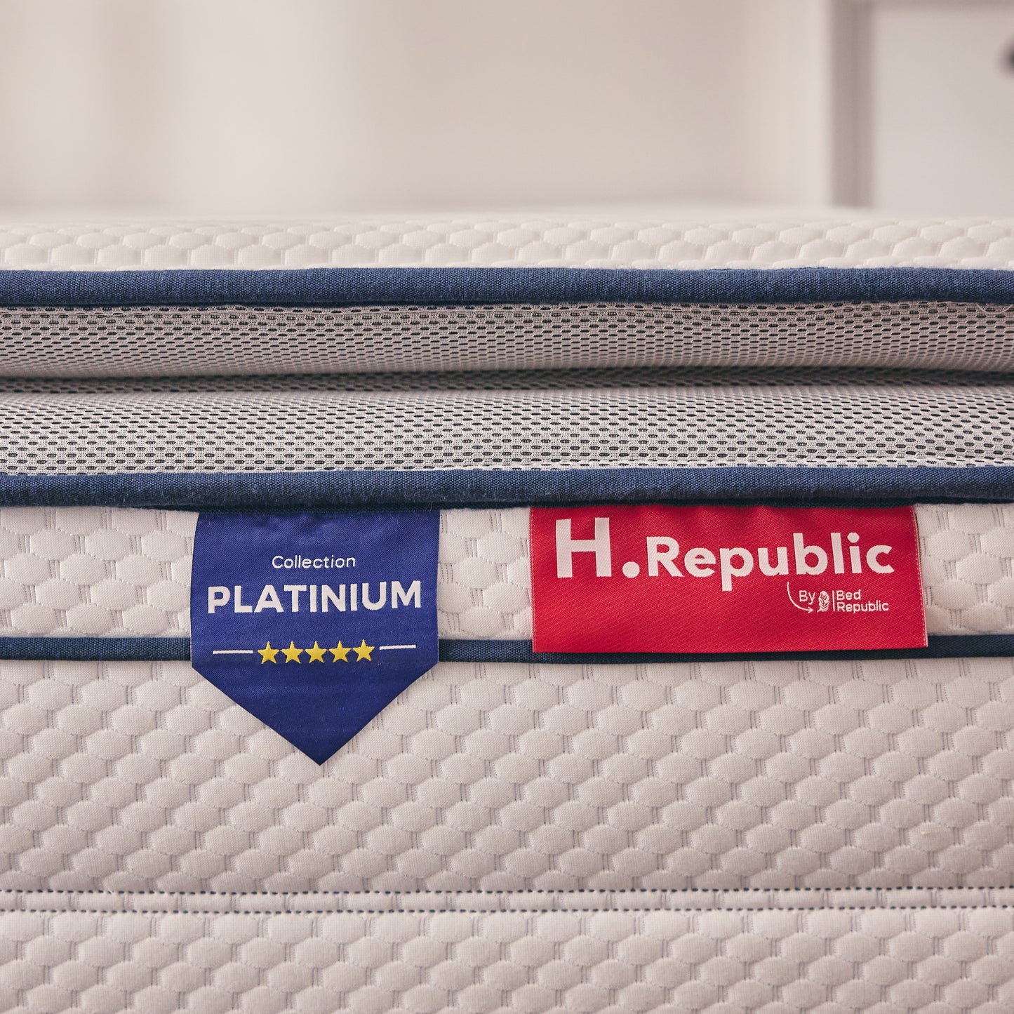 Matelas mousse mémoire de forme HD avec surmatelas intégré - HPLATINIUM PLUS 30 cm