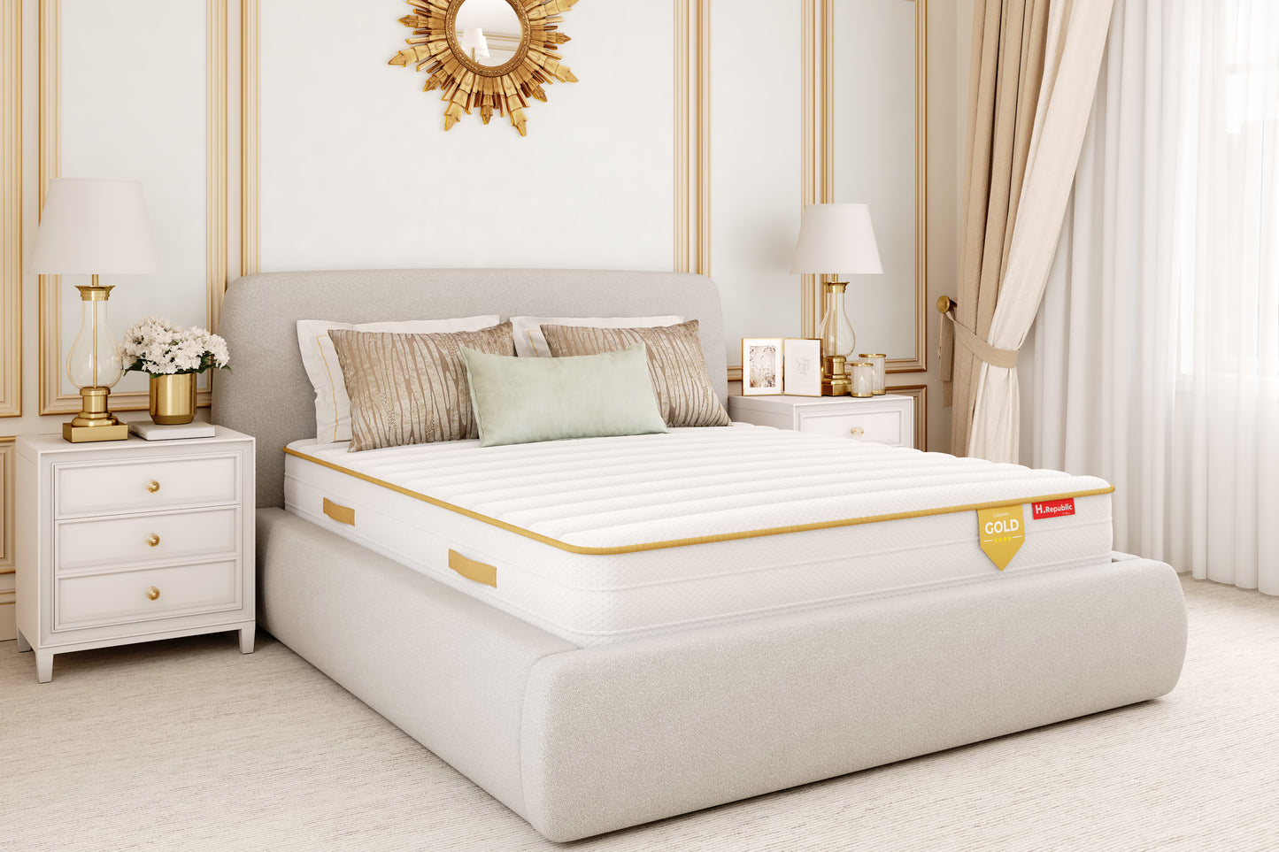 Matelas ressorts ensachés - HGOLD 25 cm