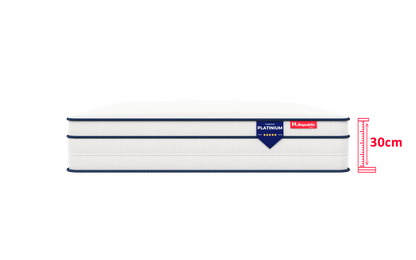 Matelas mousse mémoire de forme haute densité - HPLATINIUM 30 cm