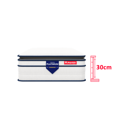 Matelas avec surmatelas intégré - HPLATINIUM PLUS 30 cm