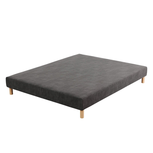 Upholstered bed base - H 28 or 35 cm - Choice of color - Fabric - LE SOMMIER REVERIES